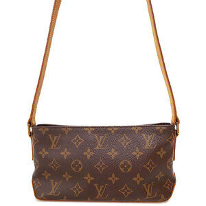 Louis Vuitton Monogram Leather Brown Trotter Shoulder Bag